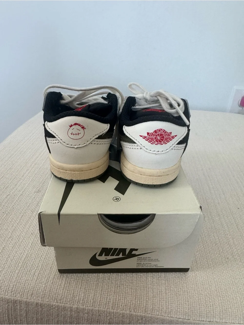 Jordan Kids Black and White Sneakers